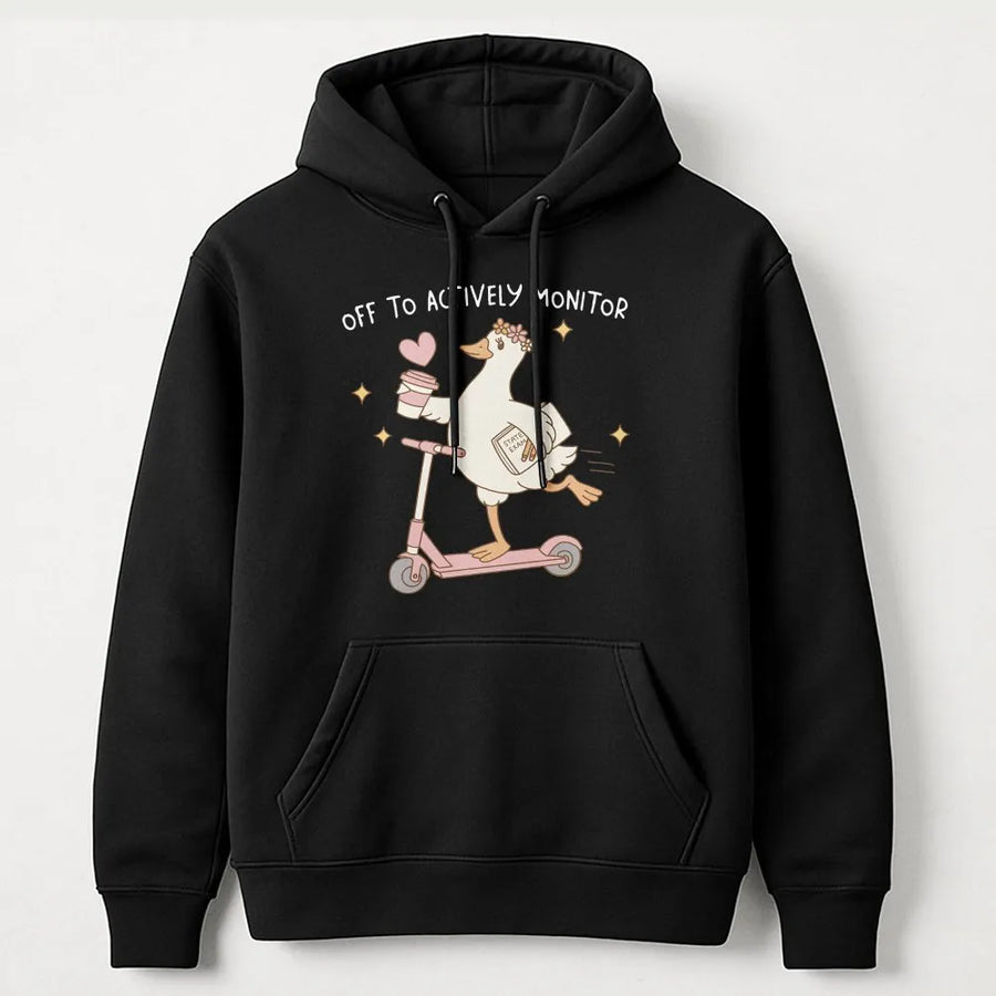 Teacher Testing Day Shirt | Funny Goose on Scooter Graphic | Soft Cotton Tee | State Exam Proctor Gift for Teacher Crew