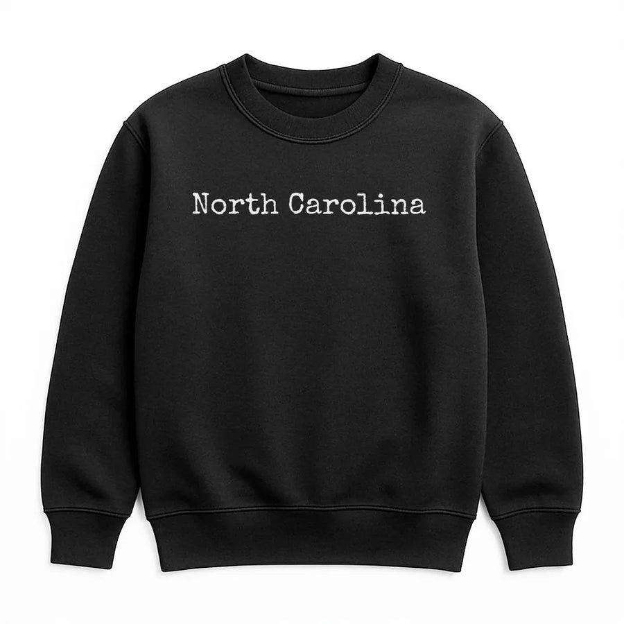 North Carolina Sweatshirt | Minimalist Coastal Graphic | Premium Cotton Blend | Southern Aesthetic Souvenir Gift for Her