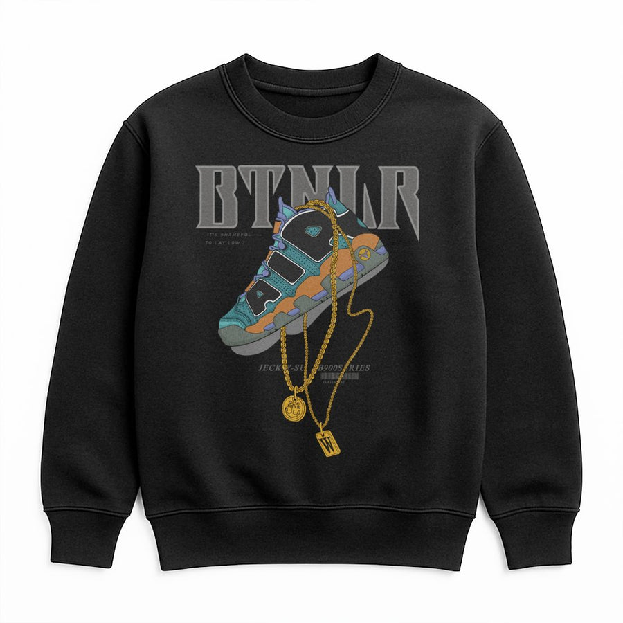 Sneakerhead Graphic Sweatshirt | Retro Streetwear Urban Style | Premium Cotton Blend | Gift For Him or Her