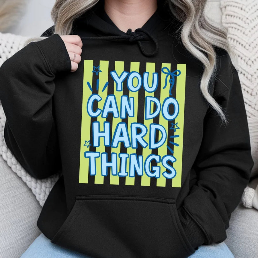Testing Day Shirt | You Can Do Hard Things Motivational Quote | Soft Cotton Tee | Teacher Team Gift for State Testing