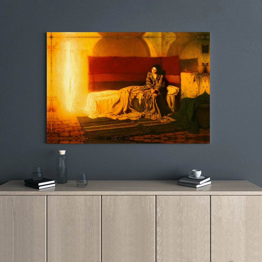 The Annunciation by Henry Ossawa Tanner Canvas | Fine Art Gallery Wrap Print | Premium Stretched Decor | Religious Wall Art Gift