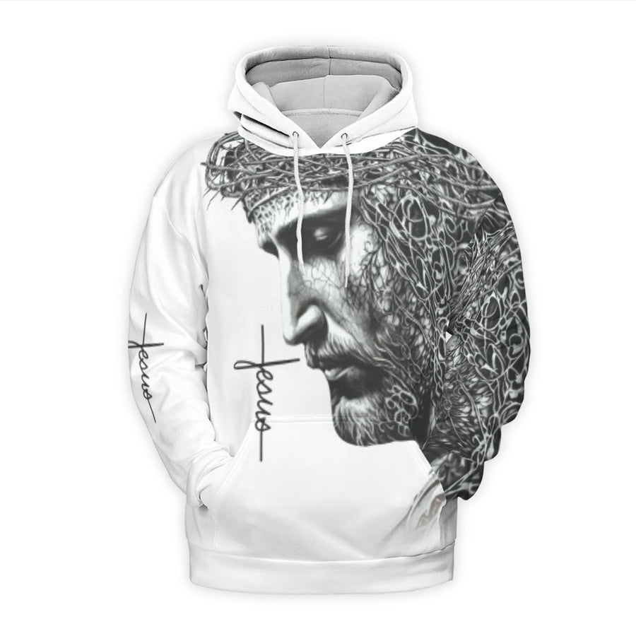 Jesus Archangel Warrior 3D Hoodie | Religious Spiritual Quote Design | Premium Brushed Fleece Polyester | Faith Inspired Gift for Men and Women
