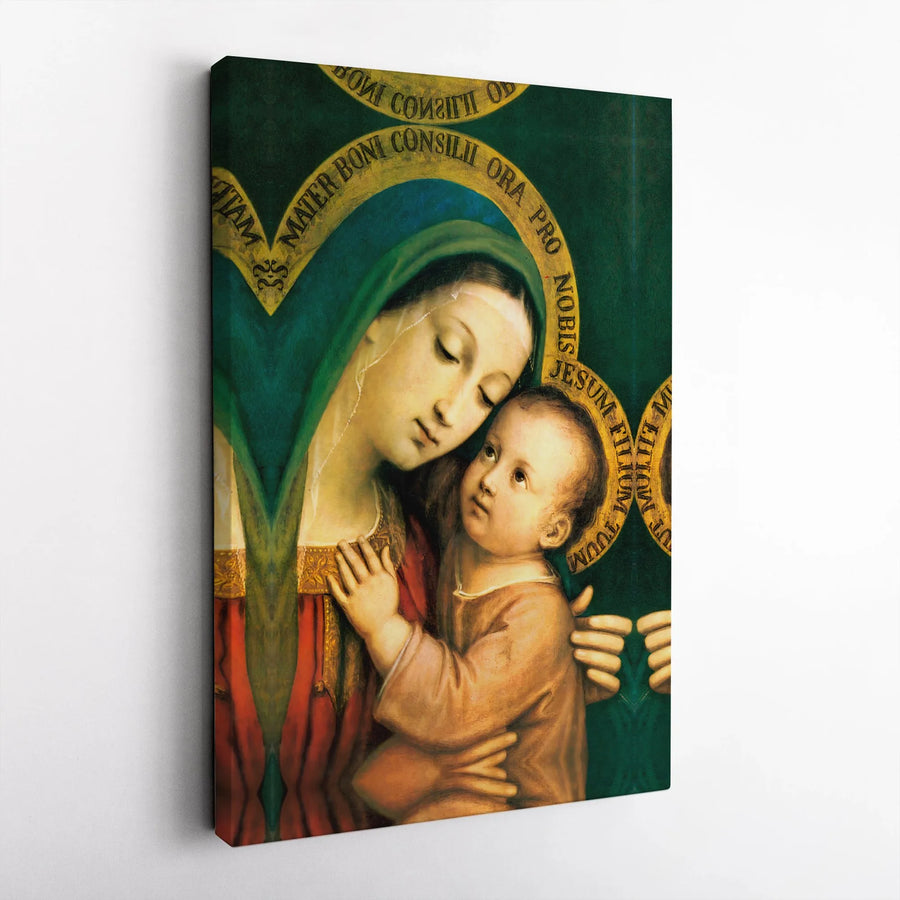 Mother of Good Counsel Canvas Art | Vintage Religious Painting Print | Premium Gallery Wrapped Canvas | Sacred Christian Home Decor Gift