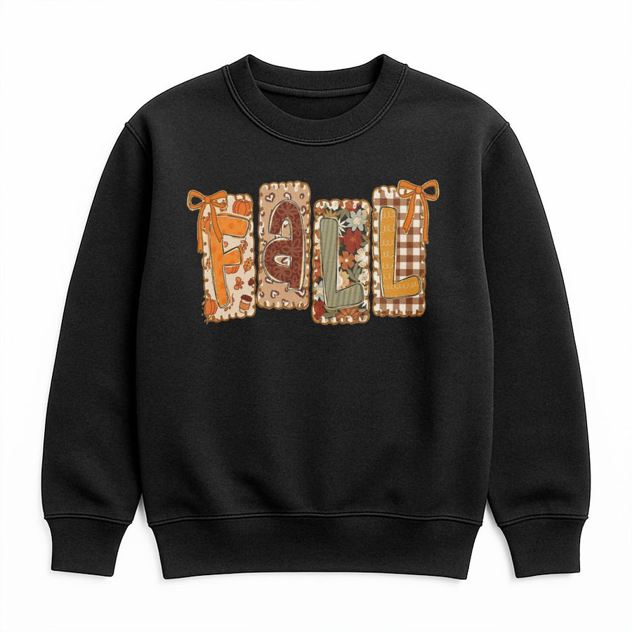 Fall Coquette Bow Sweatshirt | Aesthetic Autumn Floral Graphic Print | Cozy Premium Unisex Pullover | Cute Thanksgiving Gift for Her