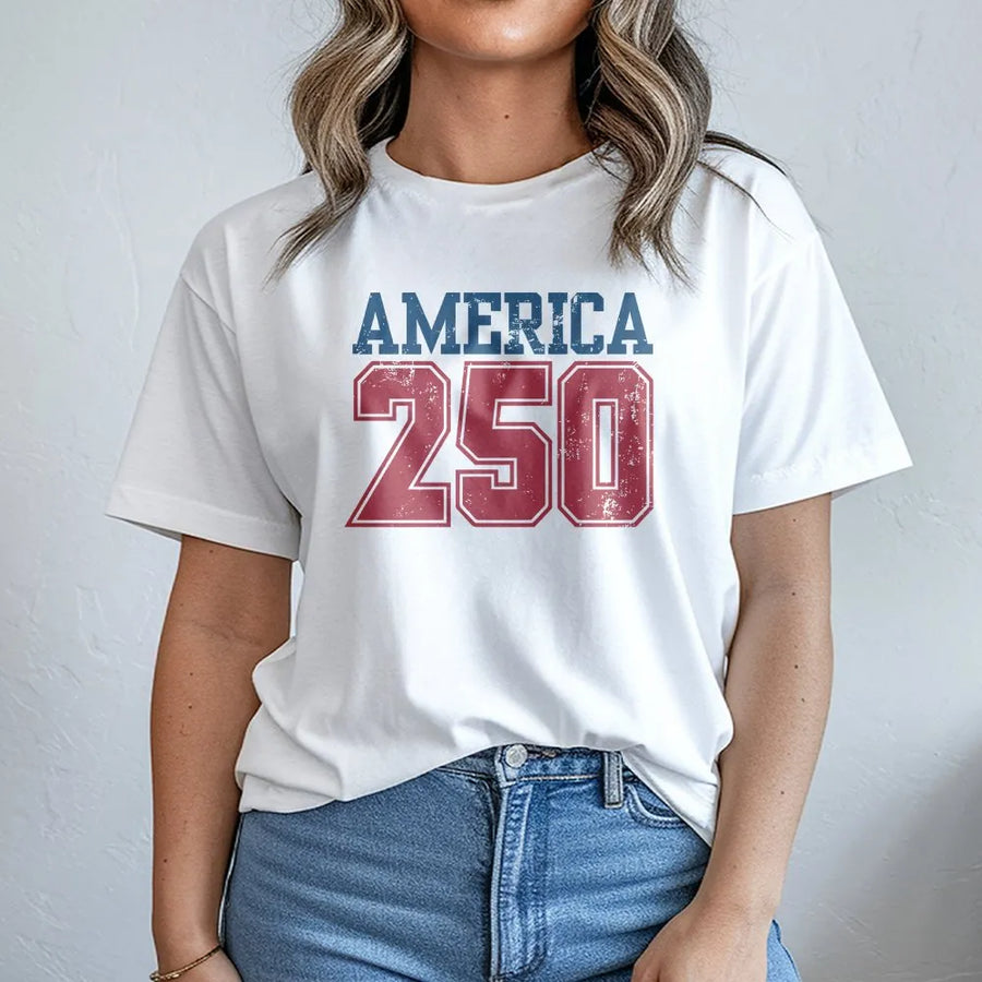 America 250 T-Shirt | USA 250th Semiquincentennial | Premium Cotton Blend | Patriotic History Collector's Gift