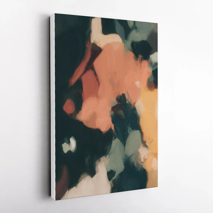 Abstract Canvas Wall Art | Modern Earth Tone Brush Stroke Painting | Premium Thick 1.25" Gallery Wrapped Print | Living Room & Office Decor Gift