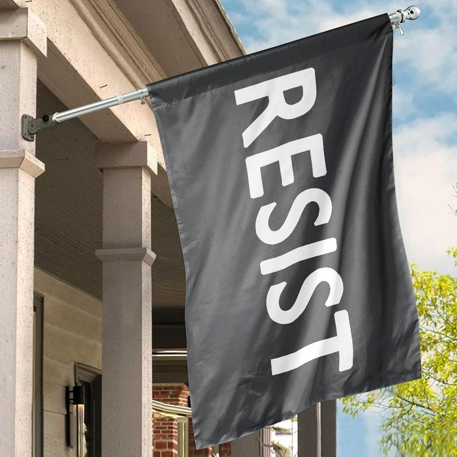 Resist House Flag | Minimalist Protest Banner | Premium Weather-Resistant Polyester | Outdoor Garden or Home Decor Gift