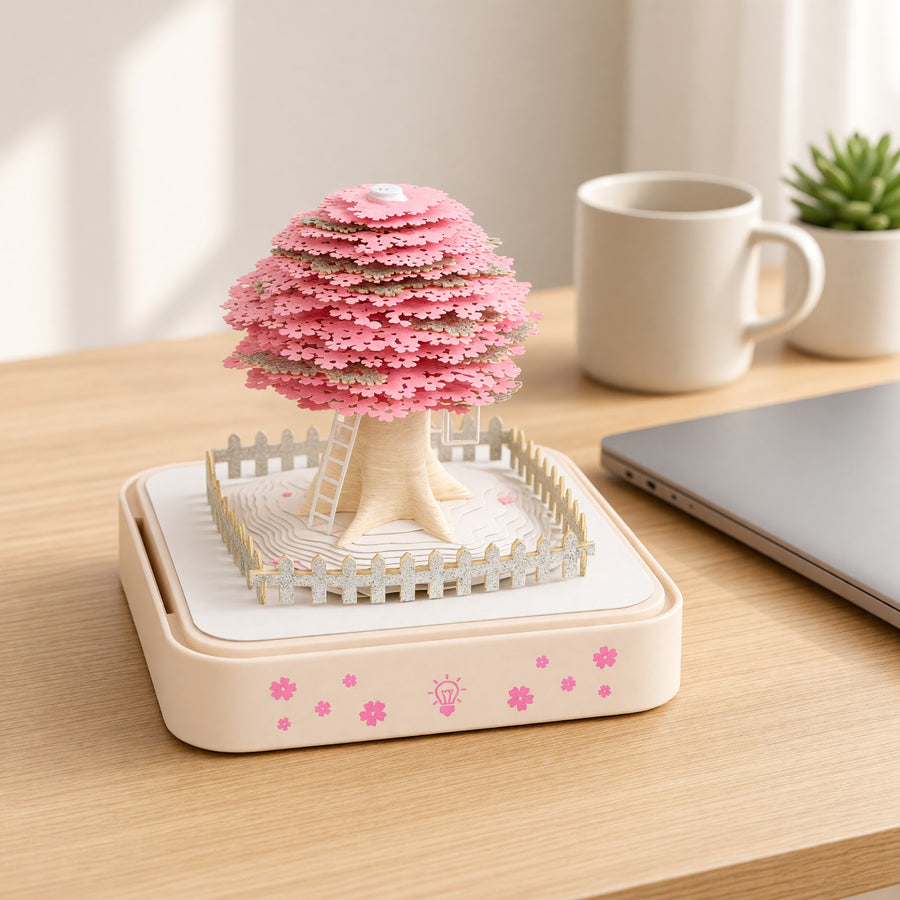Cherry Blossom Tree 3D Paper Calendar 2027