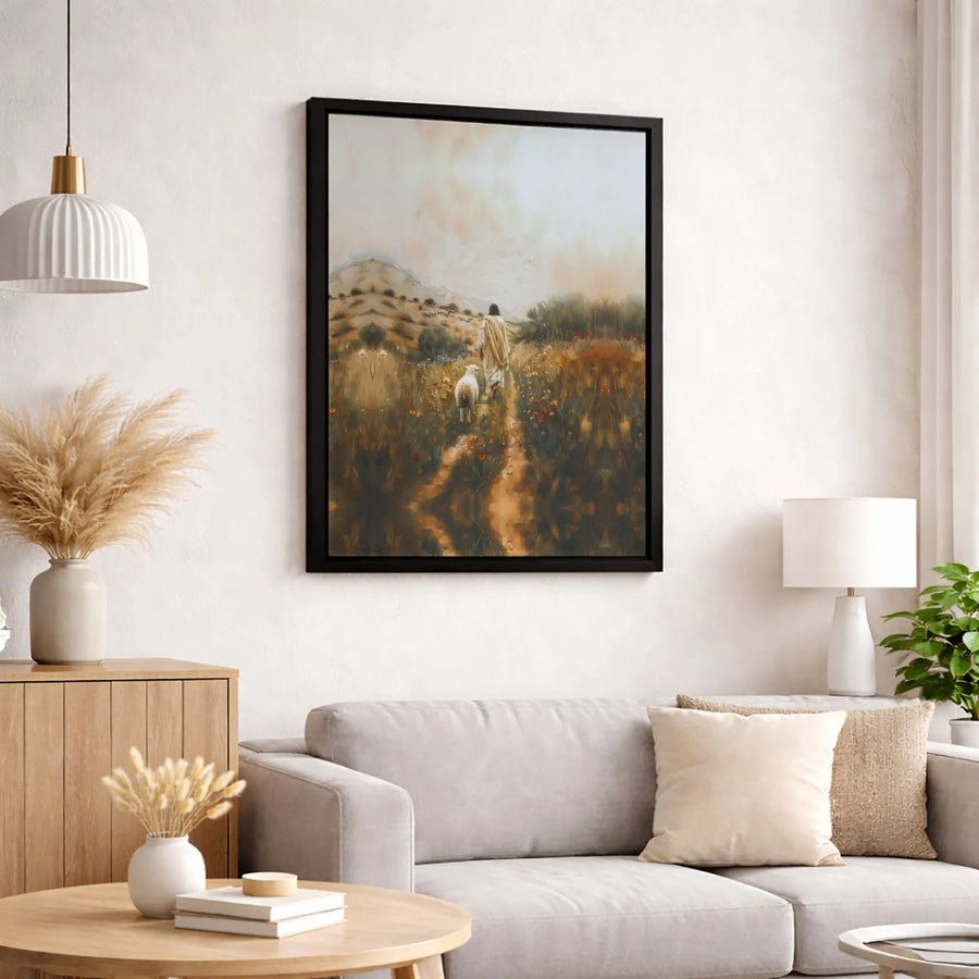 Jesus The Good Shepherd Canvas | Faith-Inspired Wall Art | Premium Gallery-Wrapped Print | Religious Home Decor Gift