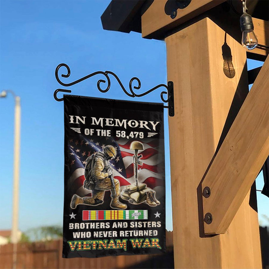Vietnam War Memorial Garden Flag | Fallen Soldiers Honor Tribute | Weather-Resistant Premium Polyester | Patriotic Commemorative Outdoor Decor Gift