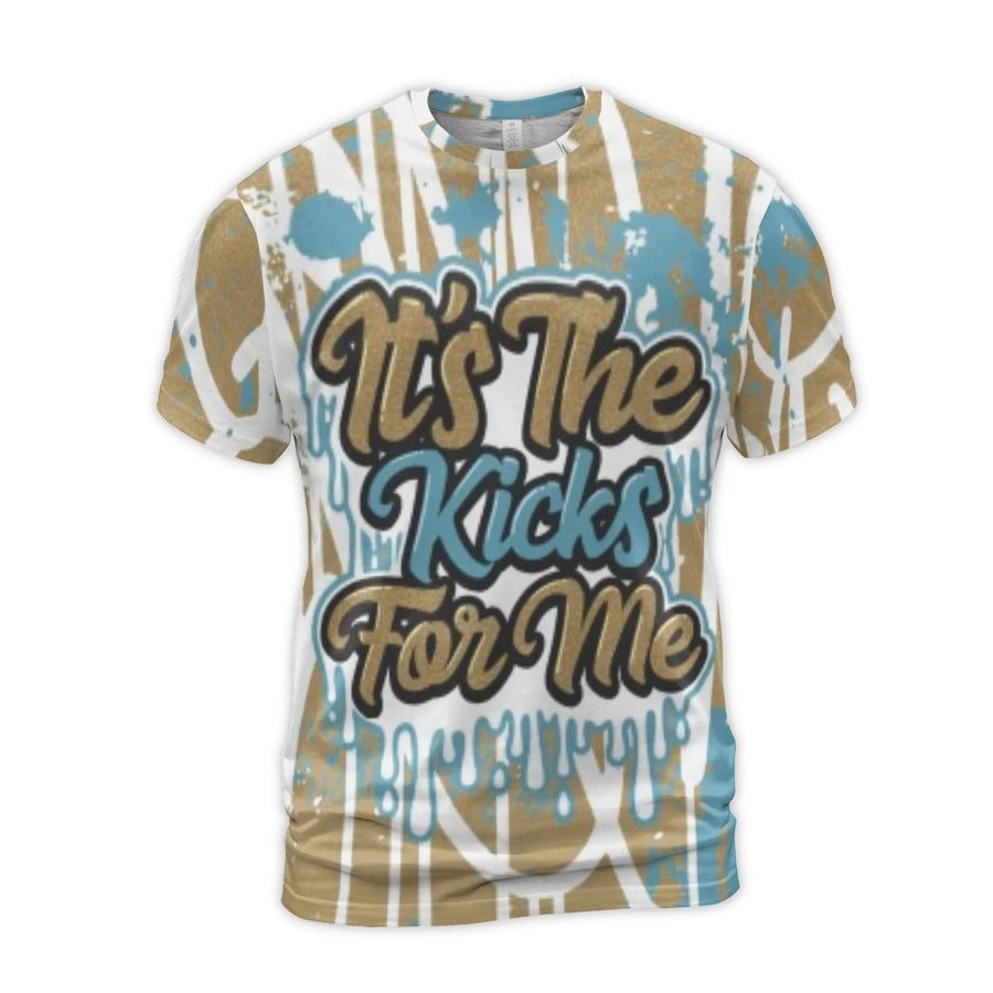 It's The Kicks For Me Graphic Tee | Streetwear Graffiti Drip Print | Premium Polyester Blend | Urban Style Gift For Sneakerheads