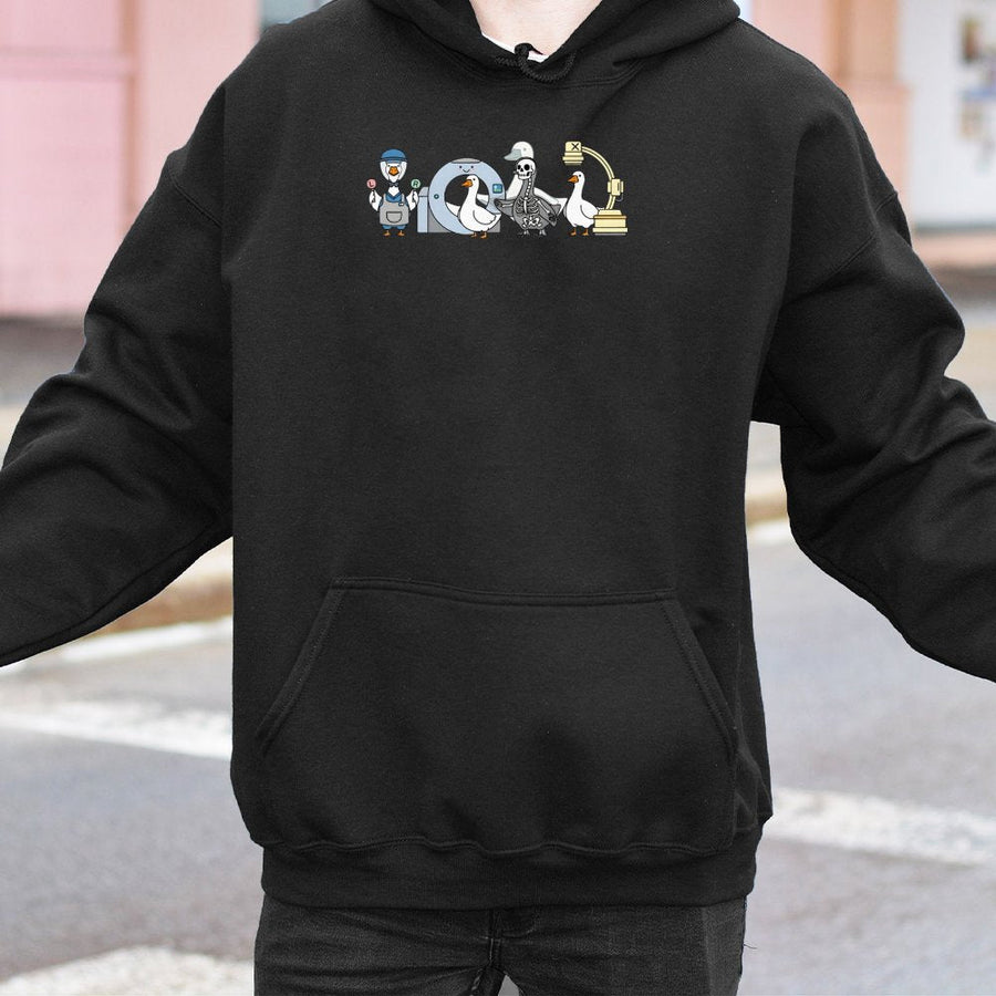 Radiology Goose Hoodie | Funny X-Ray Tech Graphic Design | Premium Cotton Blend | Gift for Radiologic Technologists & Medical Students