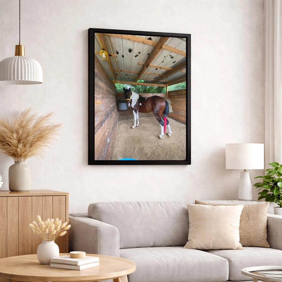 Paint Horse Canvas Art | Rustic Farmhouse Barn Wall Decor | Premium 1.25" Gallery Wrap | Equestrian Gift for Horse Lovers