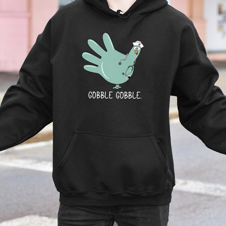 Nurse Thanksgiving Hoodie | Funny Turkey Stethoscope Design | Cotton-Poly Blend Premium Apparel | Cute Gift For Nurses And Nursing Students