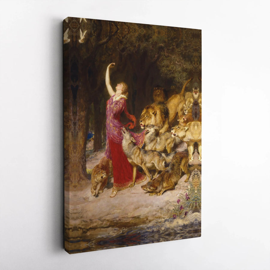 Circe by Briton Riviere Canvas Wall Art | Classical Mythology Oil Painting Reproduction | Premium 1.25" Gallery Wrap | Fine Art Gift for Home Decor