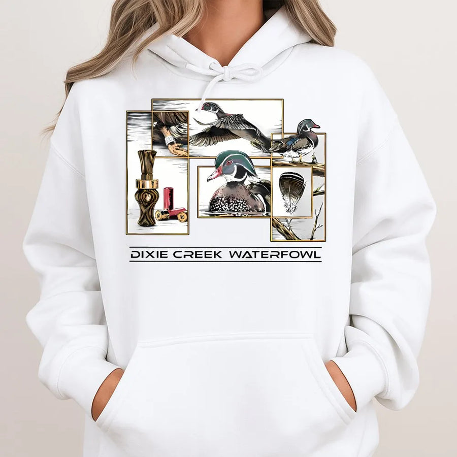 Duck Hunting Hoodie | Detailed Waterfowl Art Design | Premium Cotton Blend | Gift for Outdoor Enthusiasts & Hunters