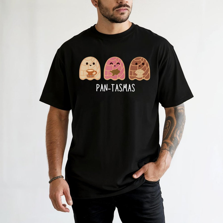 Pantasmas Pan Dulce T-Shirt | Cute Mexican Ghost Concha Design | Premium 100% Cotton Tee | Funny Latina Halloween Gift for Foodies