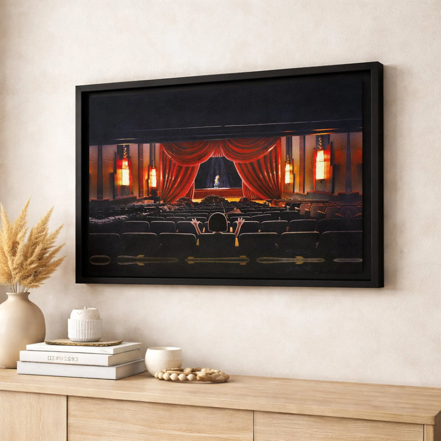Theater Wall Art Canvas | Cinematic Performance Print | Premium Fade-Resistant Gallery Wrap | Gift for Movie Lovers and Stage Performers