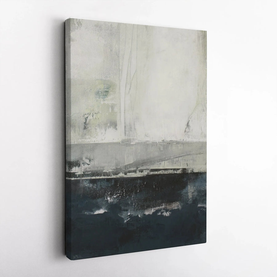 Abstract Vertical Canvas Art | Modern Minimalist Brushstroke Design | Premium Gallery Wrap Canvas | Contemporary Home & Office Decor Gift
