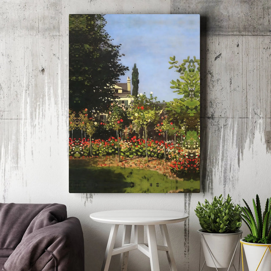 Manet Garden at Versailles Canvas Print | Vintage Impressionist Painting | Premium Gallery Quality Canvas | Collector's Gift for Home Decor