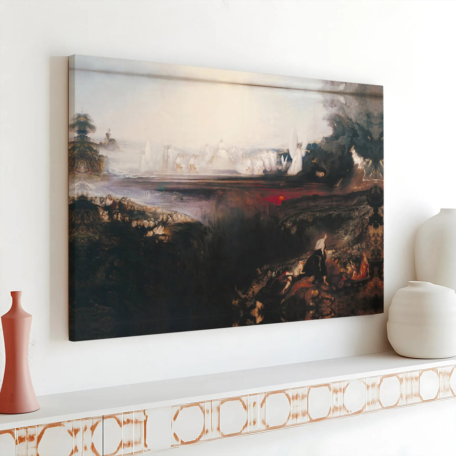 John Martin The Last Judgement Canvas | Biblical Apocalypse Fine Art Print | Premium Fade-Resistant Wall Decor | Classic Religious Art Collector's Gift