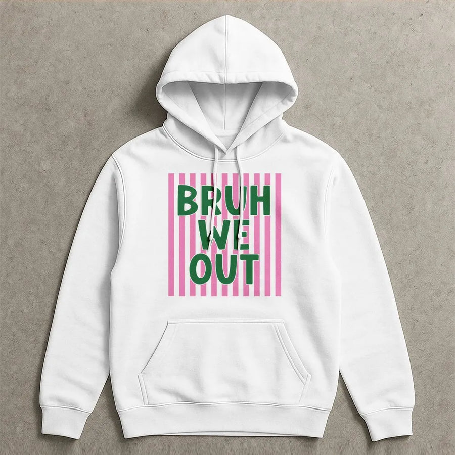 Bruh We Out Hoodie | Funny Last Day of School Graphic Tee | Premium Unisex Soft Cotton Shirt | Summer Vacation Gift for Teachers & Students