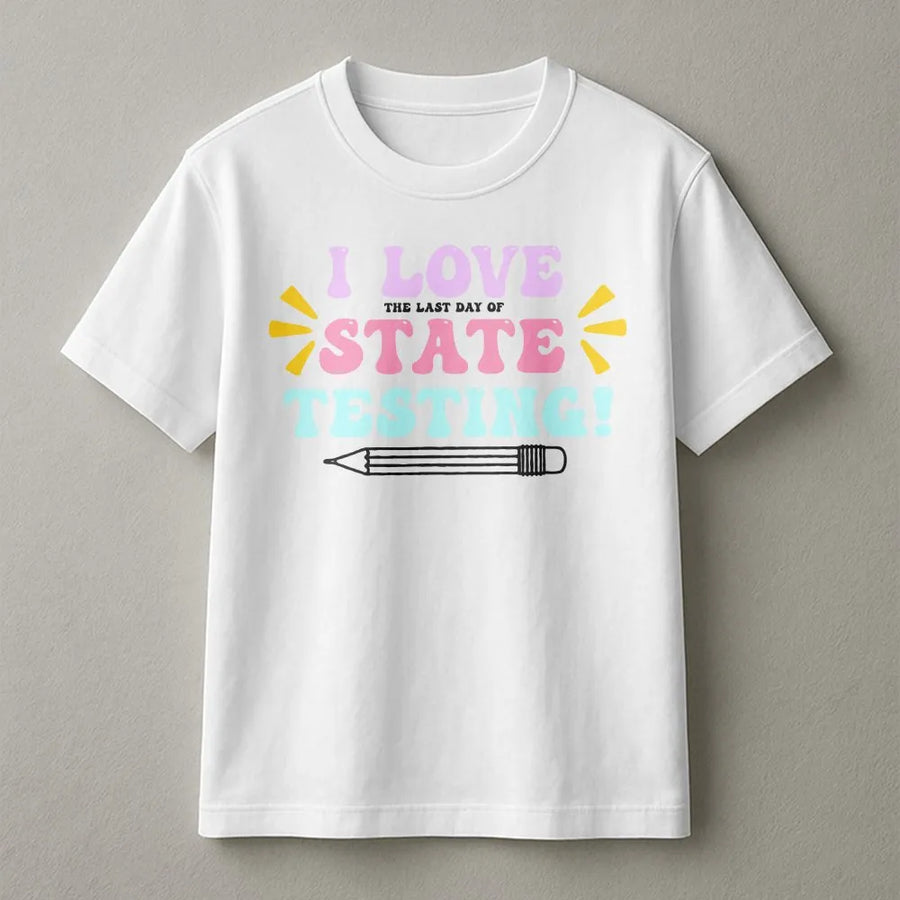 Funny Teacher Testing T-Shirt | Sarcastic Last Day of School Design | Premium Cotton-Blend Sweatshirt | Gift for Teachers and Test Coordinators