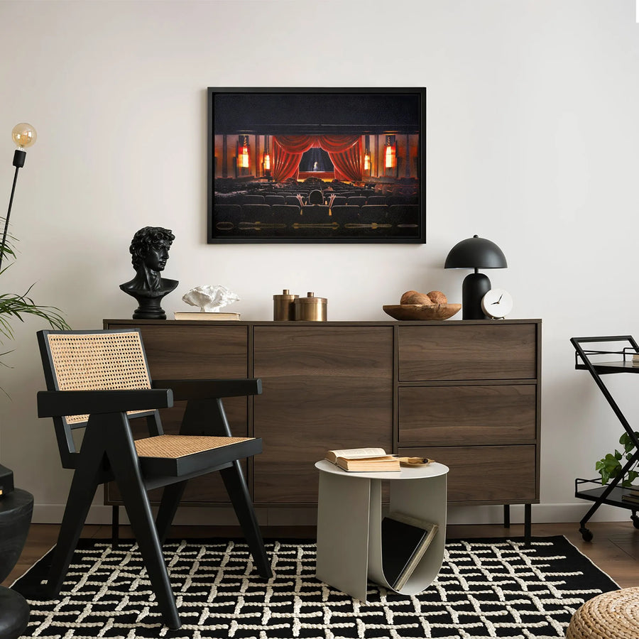 Theater Wall Art Canvas | Cinematic Performance Print | Premium Fade-Resistant Gallery Wrap | Gift for Movie Lovers and Stage Performers