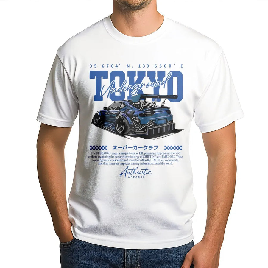 Tokyo Underground JDM Drift T-Shirt | Street Racing Graphic Streetwear | Premium Soft Cotton | Gift for Car Enthusiasts and Tuner Fans
