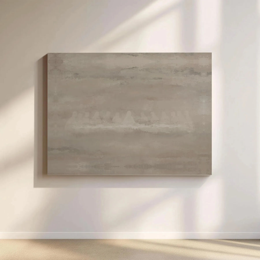 Minimalist Last Supper Canvas | Abstract Jesus and Disciples Art | Premium Fade-Resistant Print | Modern Christian Home Decor Gift