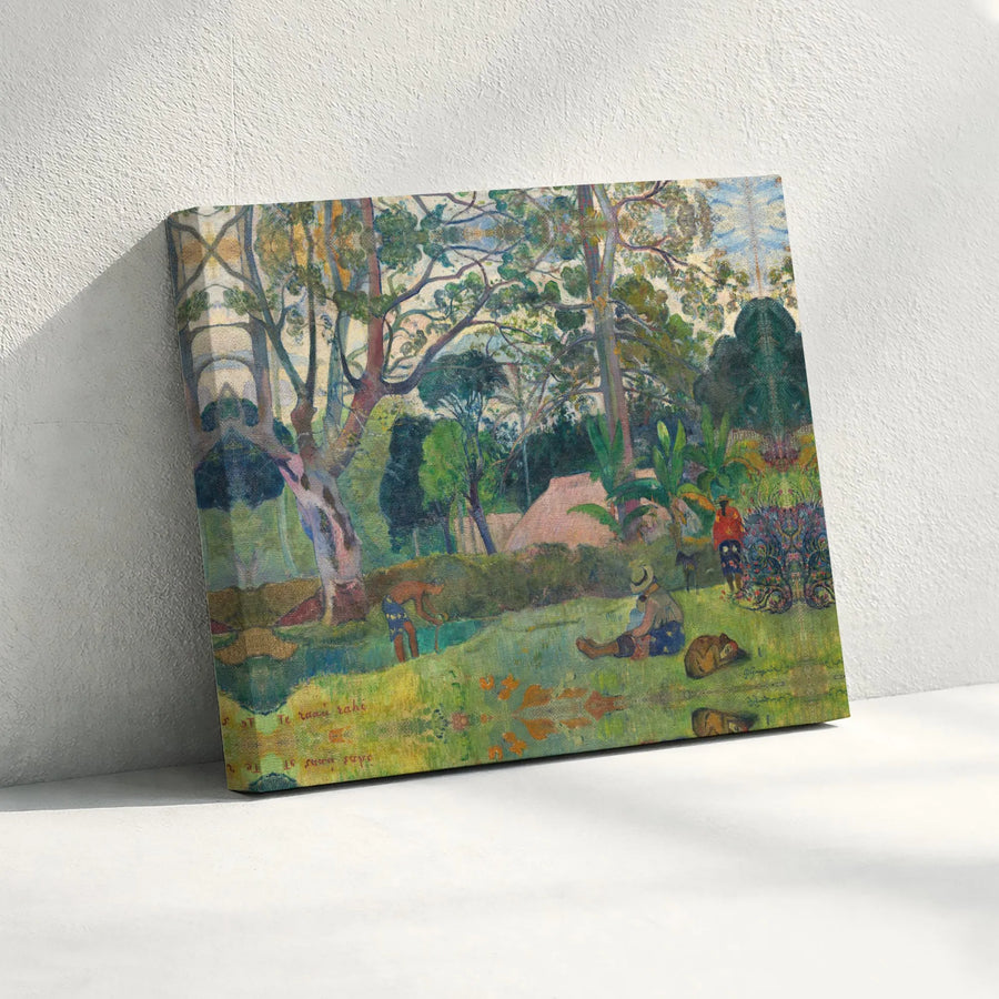 Gauguin Landscape Horizontal Canvas | Te Raau Rahi Fine Art Print | Premium 1.25" Gallery Wrap | Vintage Home Wall Decor & Art Collector Gift