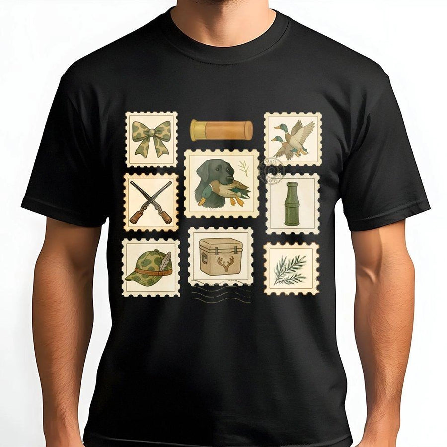 Duck Hunting Stamp T-Shirt | Coquette Bow Camo Aesthetic Graphic | 100% Cotton Premium Tee | Outdoor Wildlife Gift For Women & Hunters