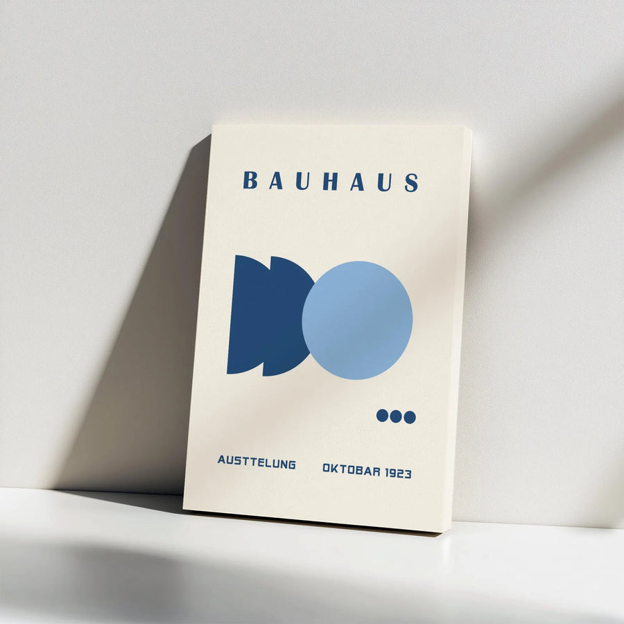 Bauhaus Exhibition Canvas Print | Vintage 1923 Poster Reproduction | Premium Gallery Wall Art | Modern Minimalist Home Decor Gift
