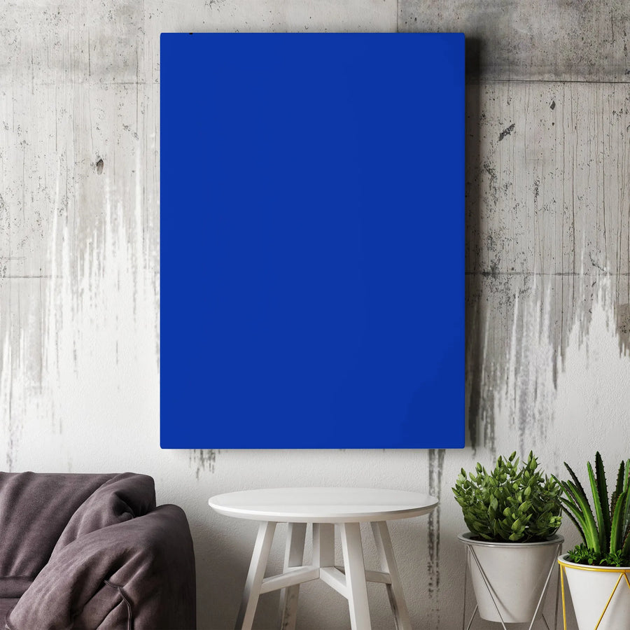 Solid Royal Blue Canvas Print | Minimalist Modern Wall Art | 1.25 Inch Gallery Wrap | Premium Decor For Living Room And Office