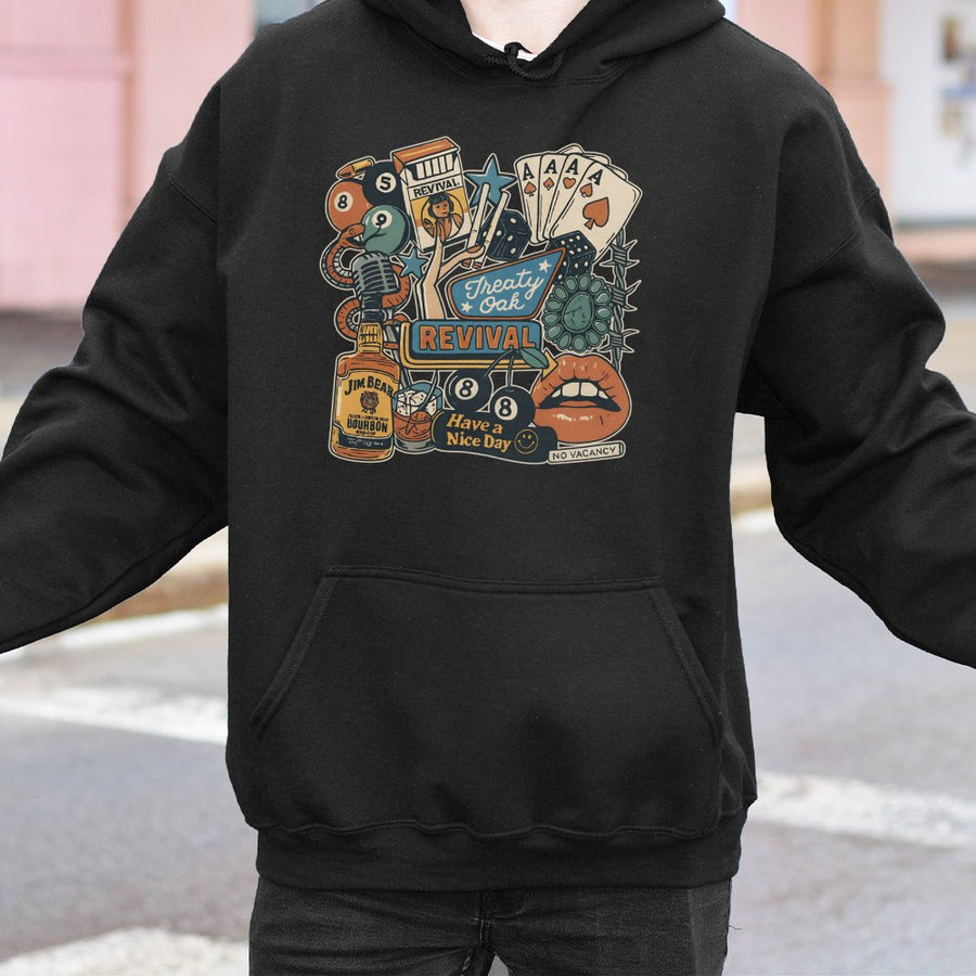 Western Graphic Hoodie | Retro Cowboy Bar Music Aesthetic | Premium Cotton Blend Pullover | Vintage Country Concert Gift for Him Her