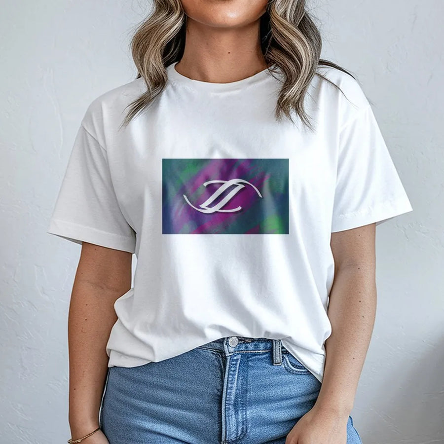Abstract Z Logo T-Shirt | Colorful Watercolor Graphic Art | Premium 100% Cotton Tee | Unisex Modern Streetwear Gift