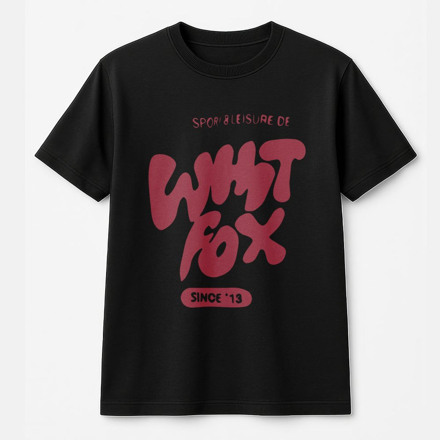 What The Fox T-Shirt | Retro Wavy Typography Graphic Tee | 100% Premium Cotton | Unisex Casual Streetwear Gift for Women and Men