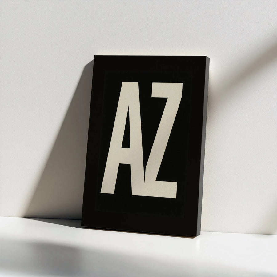 Arizona AZ Canvas Wall Art | Minimalist Typography Print | Premium 1.25" Thick Gallery Wrap | Modern Home Decor Gift for Arizonan