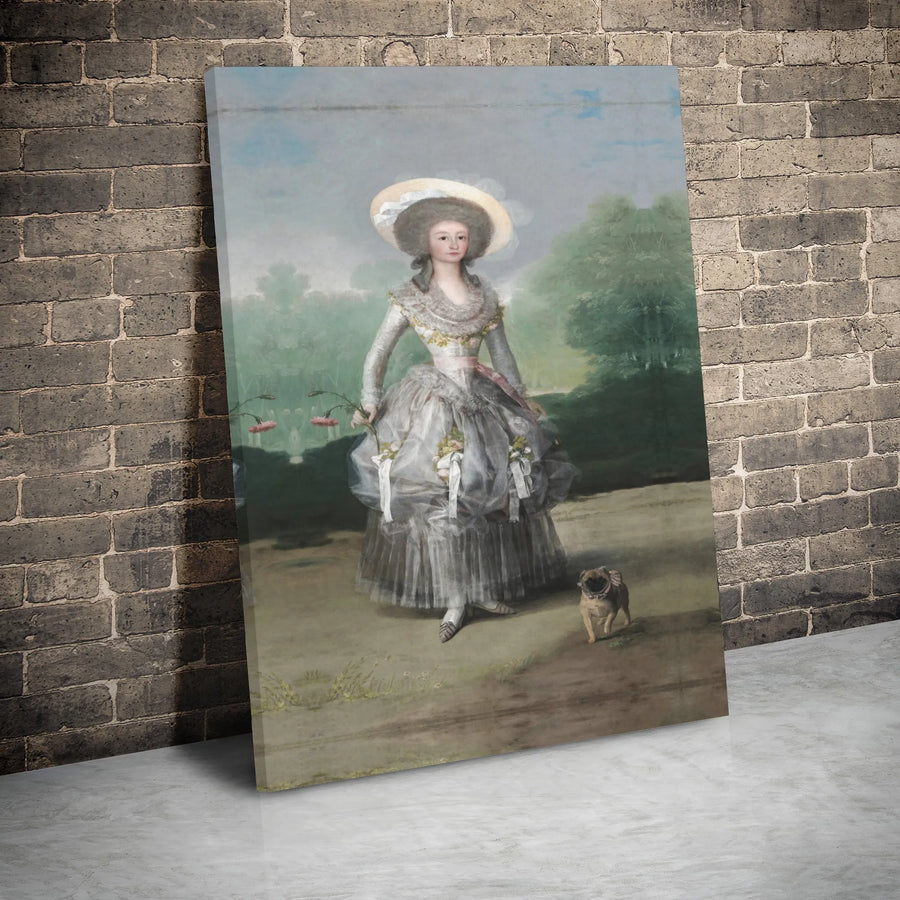 Marchioness of Pontejos by Francisco Goya | Fine Art Canvas Print | Gallery-Wrapped Premium Wall Decor | Classic Portrait Gift for Art Lovers