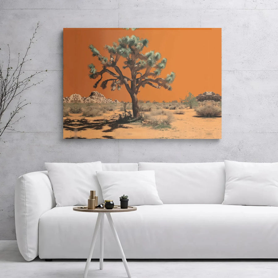 Joshua Tree Canvas Print | Desert Landscape Wall Art | Premium Gallery Wrapped Decor | Modern Southwest Home Accent for Living Room