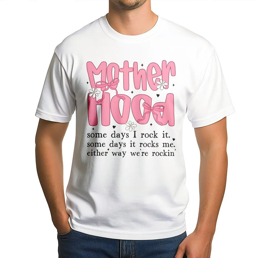 Funny Mom T-Shirt | Retro Coquette Bow Graphic | Soft Cotton Tee | Sarcastic Mama Mother's Day Gift