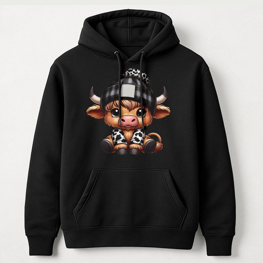 Highland Cow Hoodie | Cute Farm Animal Graphic | Premium Cotton Blend | Cozy Country Western Gift for Women and Teens
