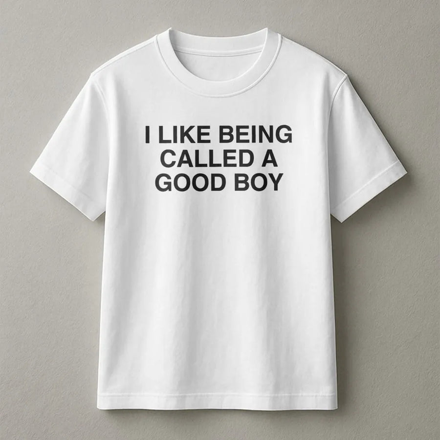 I Like Being Called A Good Boy T-Shirt | Funny Slogan Graphic Tee | Premium Cotton Soft Crewneck | Witty Gift For Him And Her