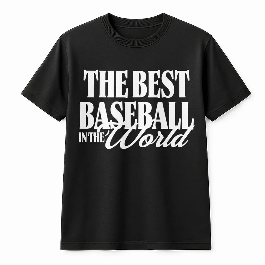 Baseball Mom T-Shirt | The Best Baseball Mom In The World Sweatshirt | Premium Cotton Blend | Gift for Proud Sports Mom on Mothers Day