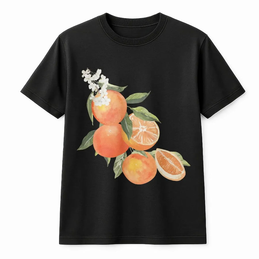 Vintage Orange T-Shirt | Aesthetic Botanical Fruit Graphic | Premium Soft Sweatshirt | Cottagecore Foodie Gift for Her