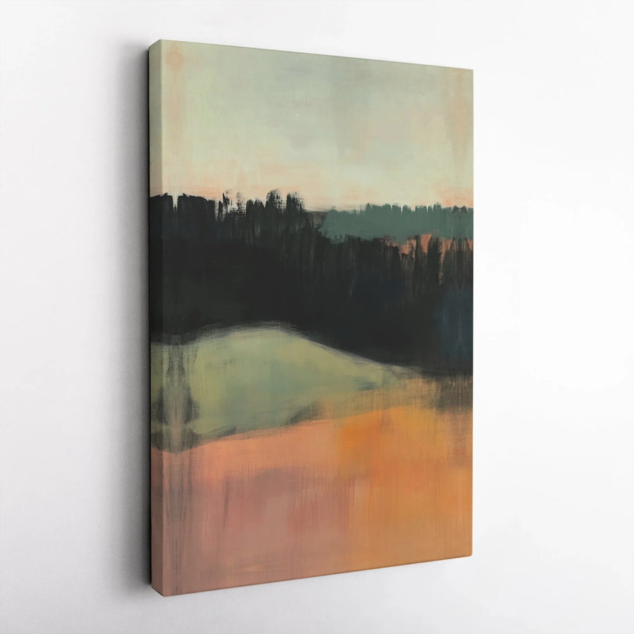 Abstract Landscape Canvas Wall Art | Modern Earth Tone Painting | Premium Fade-Resistant Canvas | Minimalist Home Decor Gift