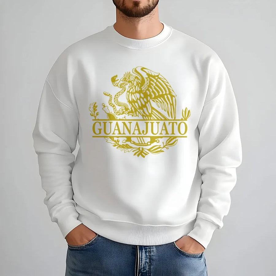Guanajuato Mexico Sweatshirt | Mexican Eagle Coat of Arms Emblem | Premium Cotton Blend | Heritage Pride Gift for Mexican Culture Lovers