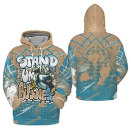 Stand On Business 3D Hoodie | Money Bag Graffiti Urban Streetwear | Premium Brushed Fleece Pullover | Unisex Gift For Hip Hop Enthusiasts