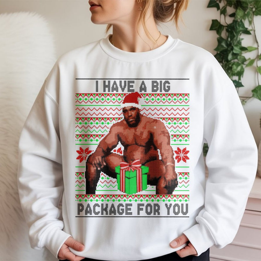Ugly Christmas Sweatshirt | Funny Meme Graphic Print | Cotton Blend Crewneck | Unisex Holiday Gift for Men and Women