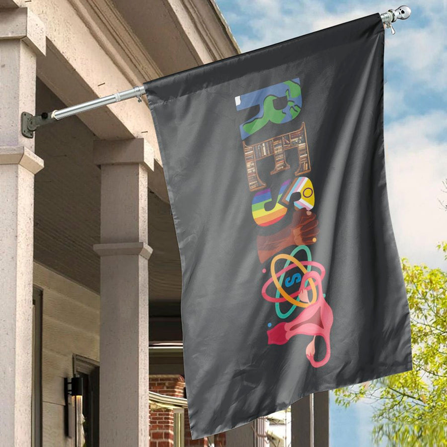 Resist House Flag | Diversity Equality Women Empowerment Pride Decor | Durable Weather-Resistant Polyester | Activist Feminist Garden Yard Sign Gift